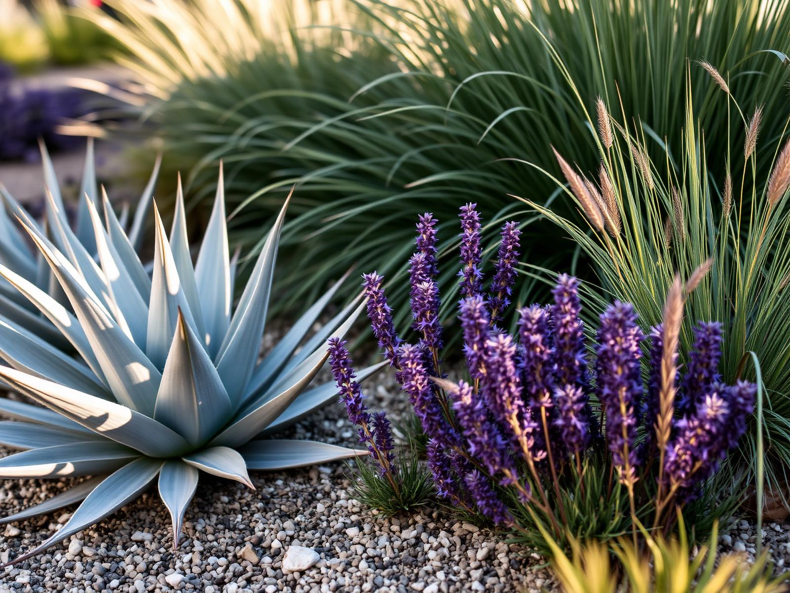California drought-tolerant planting detail, representative